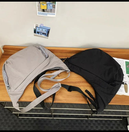 Trendy Women's Soft Cloth Shoulder Bag Solid Color Student Casual Style Big Handbags Crossbody Bags for Women Shoulder Hobos Bag