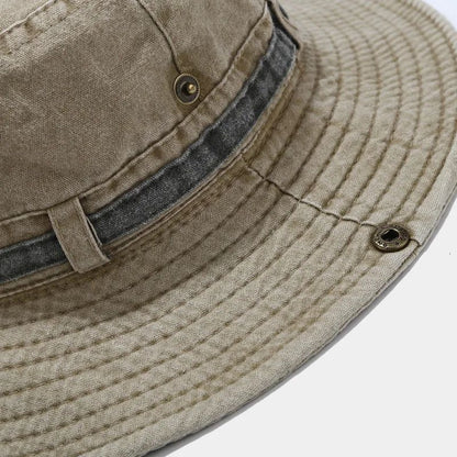 2024 Chapéu Bucket Sólido de Algodão para Todas as Estações Chapéu Pescador Boné de Sol para Viagens ao Ar Livre Masculino e Feminino 155