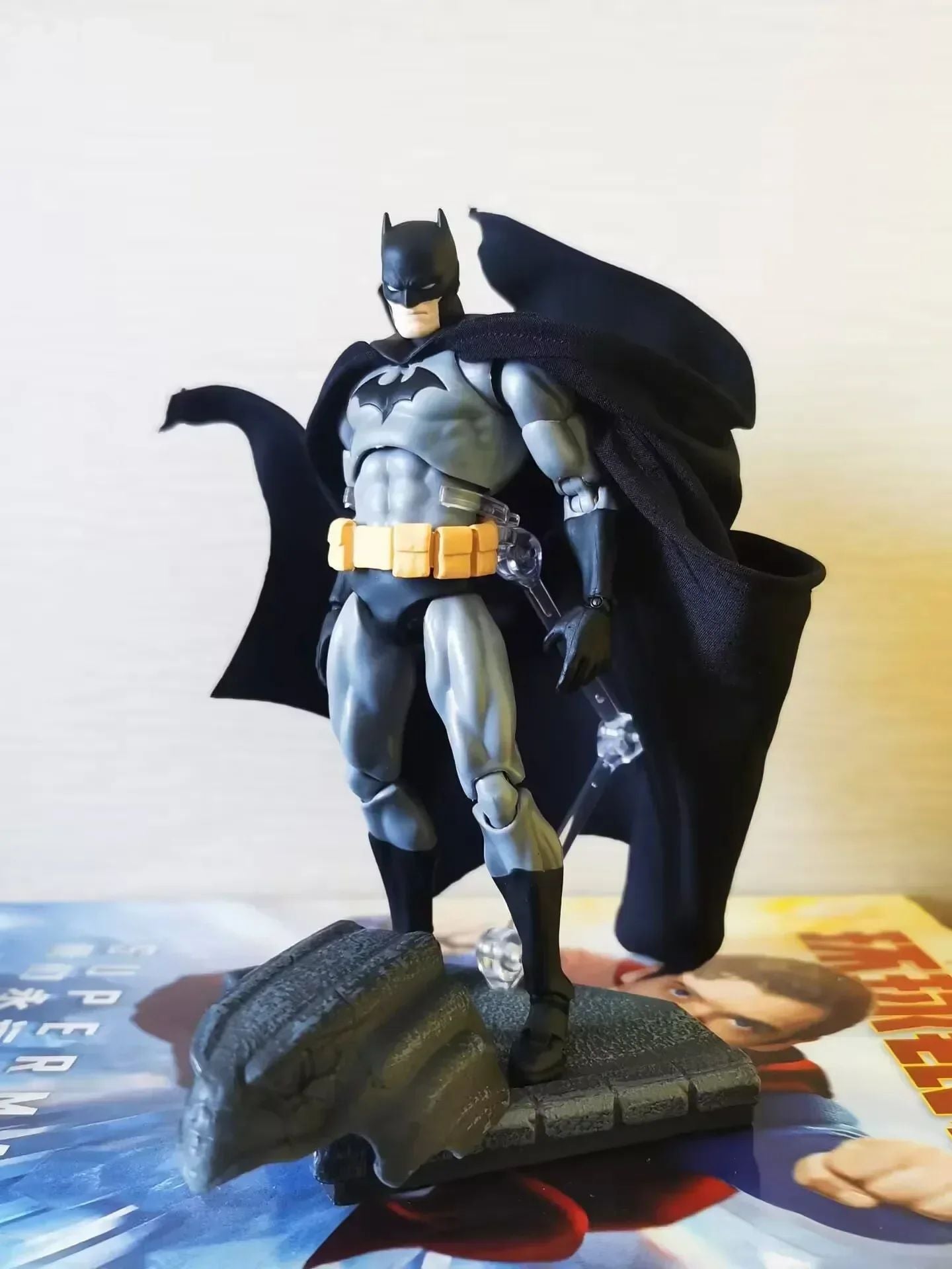 NOVO CT Toys Hush Batman Mafex 126 Boneco de Ação Batman DC Liga da Justiça Estatueta Coleção O Cavaleiro das Trevas Presente Brinquedo Infantil