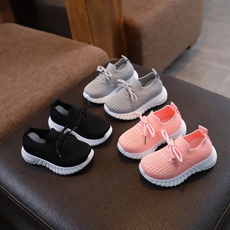 Children Sneakers Spring and Fall Casual Shoes Mesh Breathable Soft Bottom Kids Boys Girls Students Sport Running Tennis Shoes