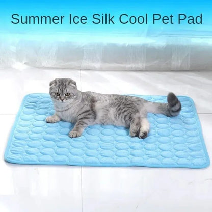 Almofada de resfriamento para cães Tapete de verão para cães Gatos Cobertor Sofá Respirável Cama para cães Tapete de verão para cachorros Capa para assento de carro Suprimentos para animais de estimação