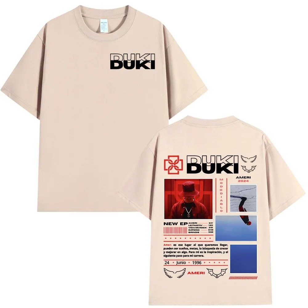Rapper Duki Ameri Tour Graphic T-shirts Women Fashion Hip Hop O-Neck T Shirt Comfort Women Short Sleeve T-shirt