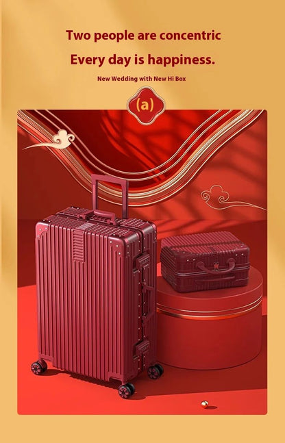Suitcase Travel Suitcase Fashion Enterprise Suitcase Compact 20-28-inch Lightweight Carrier Roller Suitcase Makeup Box Set