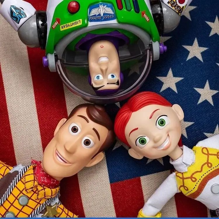 40cm Disney Toy Figuras de Anime Toy Story 4 Woody Buzz Jessie Rex Bonecos Modelo Falantes Figurinhas de Ação Coleção de Decoração Brinquedo de Natal