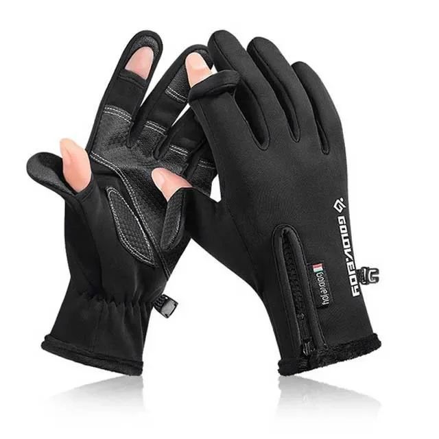 Luvas de Ciclismo Masculinas Touch Screen Impermeáveis de Inverno para Bicicleta, Luvas para Motoqueiro à Prova de Vento, para Patinete, Motocicleta, Esqui e Bicicleta, Térmicas para Ambientes Externos