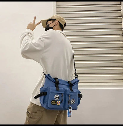 Japanese Harajuku School Bags for Teenage Girls Casual Fashion Crossbody Bag New Trendy Shoulder Bag Student Backpack Hand Bags