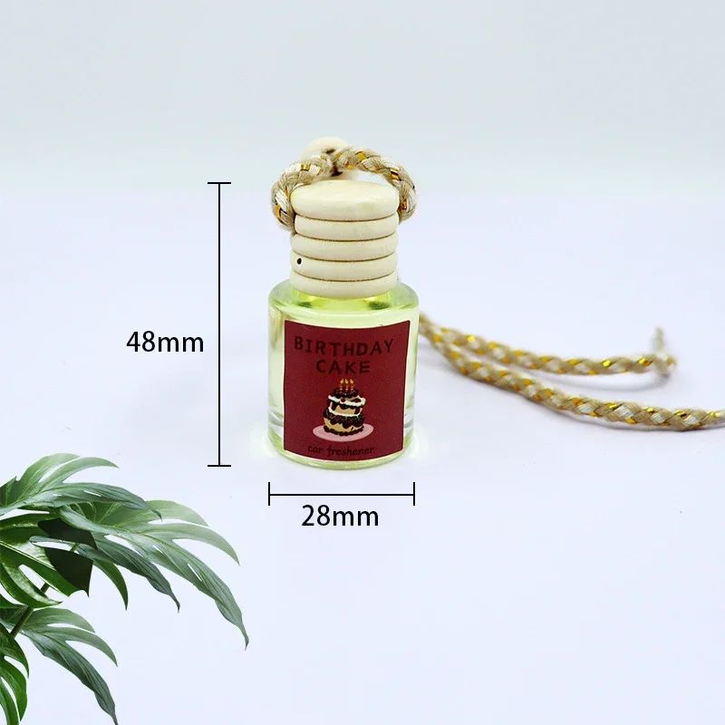 Universal Car Essential Oil Diffuser Air Freshener Hanging Perfume Bottle Auto Interior Rearview Mirror Ornament Hanging Pendant