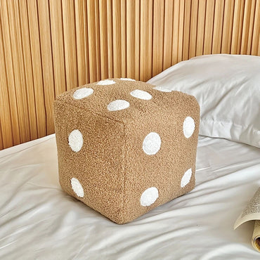 Creative Minimalist Home Pillows Fun Simulation Dice Plush Toys Sofa Cushions Mats Floor Mats Soft Decorative Dice Throw Pillow