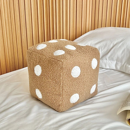 Creative Minimalist Home Pillows Fun Simulation Dice Plush Toys Sofa Cushions Mats Floor Mats Soft Decorative Dice Throw Pillow