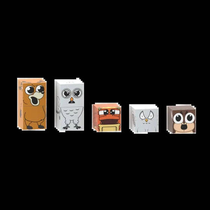 Conjunto de Blocos de Montar do Personagem de Jogo Popular Floresta 99 Noites Brinquedo de Montagem Série Animais Presente de Construção Criativo Display de Mesa