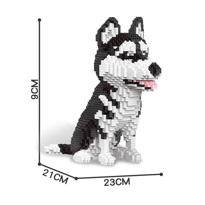 Knew Built Quatro estilos de micropartículas expressivas de blocos de montar de mini-gatos, modelos de laranja e vaca, os favoritos dos entusiastas de animais de estimação