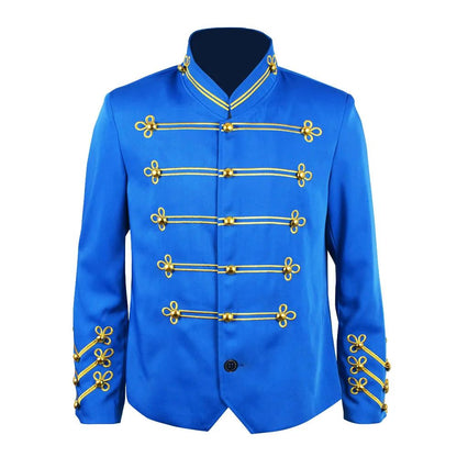 Thriller Era  Michael Jackson Easter Cosplay Performance Costumes Medieval Style Retro Banquet Costumes Trim Uniform In Stock