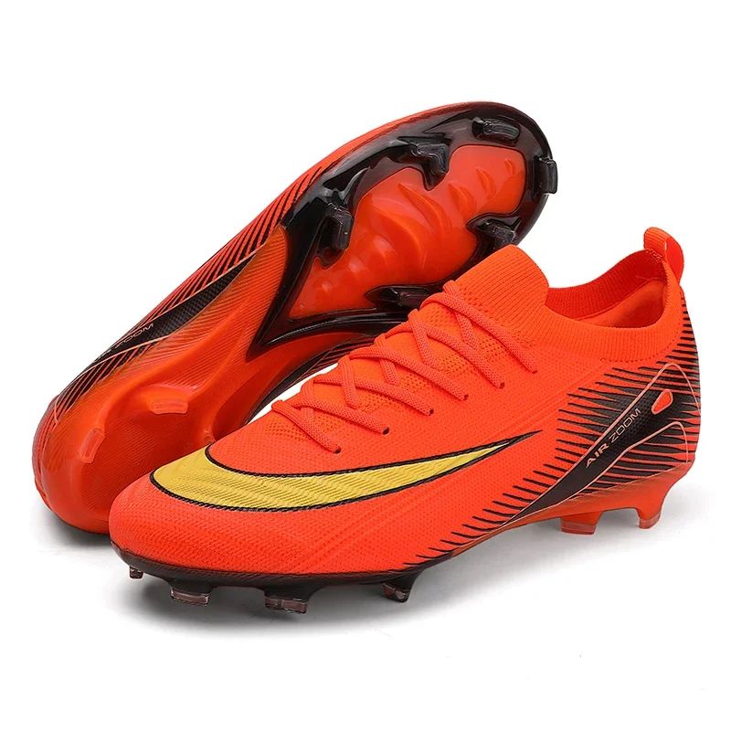 Men Training Football Boots Unisex Professional Soccer Shoes Trend Grass Cleats Outdoor Breathable Sport Ultra-light Non-slip