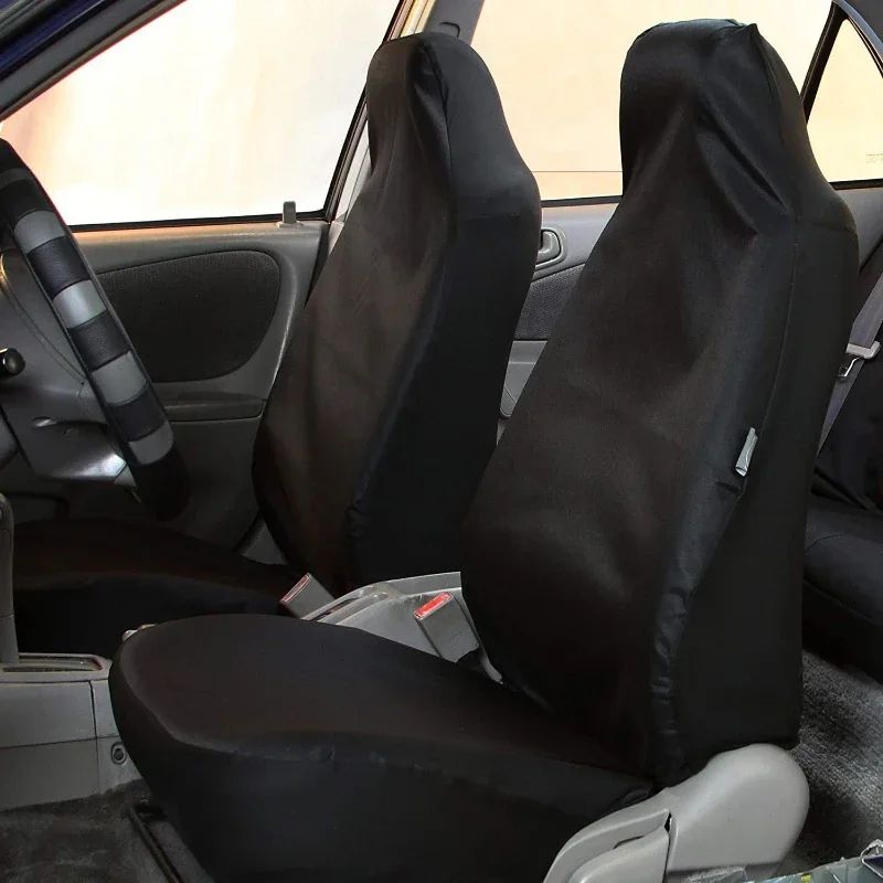2PCS Car Front Seat Protector Cover Heavy Duty Universal Waterproof Auto Seat Covers Car Seat Cover Breathable Cushion Protector