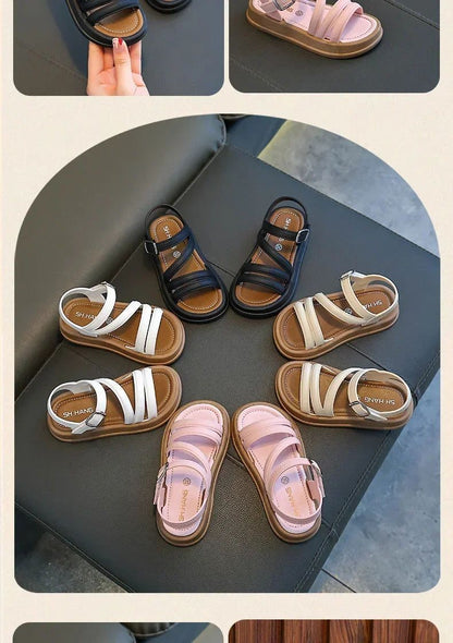 Baby Girls Sandals Summer Casual Children Sandals Girls Flat Shoes Fashion Casual Non Slip Kids Beach Shoes sandalias de mujer