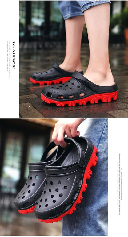 Men Clogs Sandals Outdoor Casual Shoes EVA Lightweight Slippers Summer Sandalias Platform Hombre Women Beach Large Big Size 50