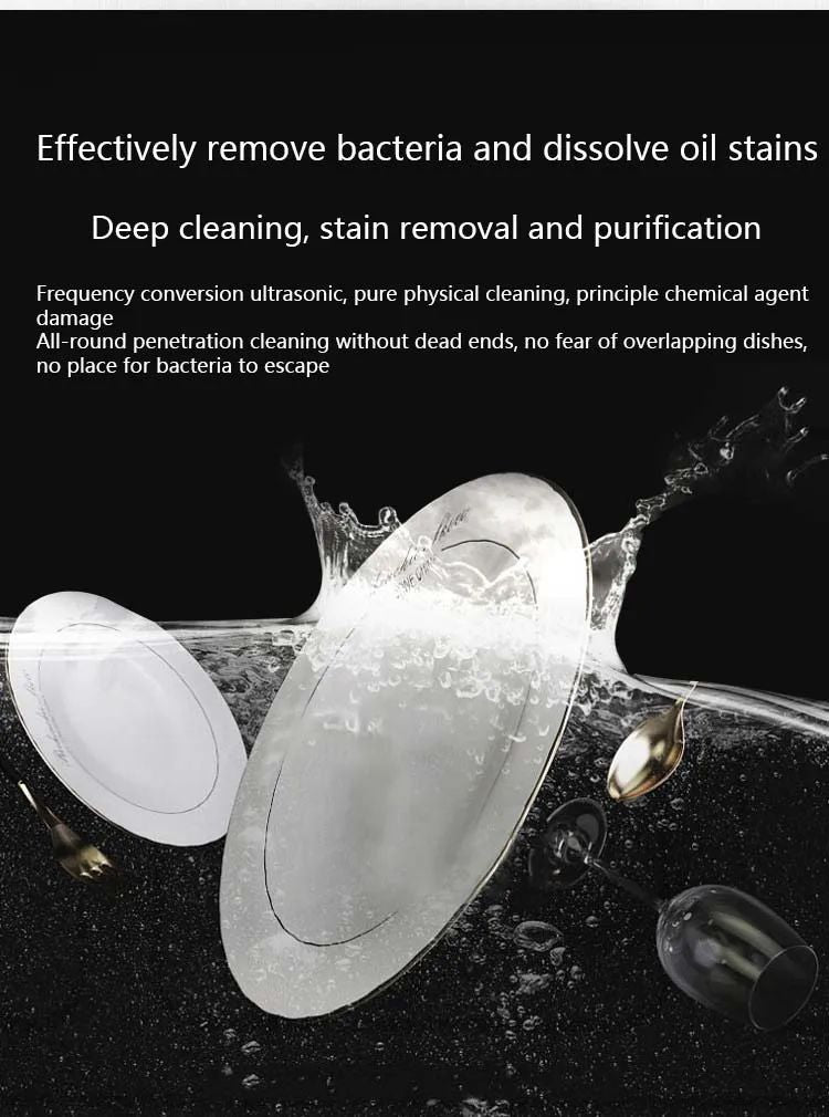 New ultrasonic dishwasher portable household small installation-free dishwasher automatic cleaning machine 110V/220V