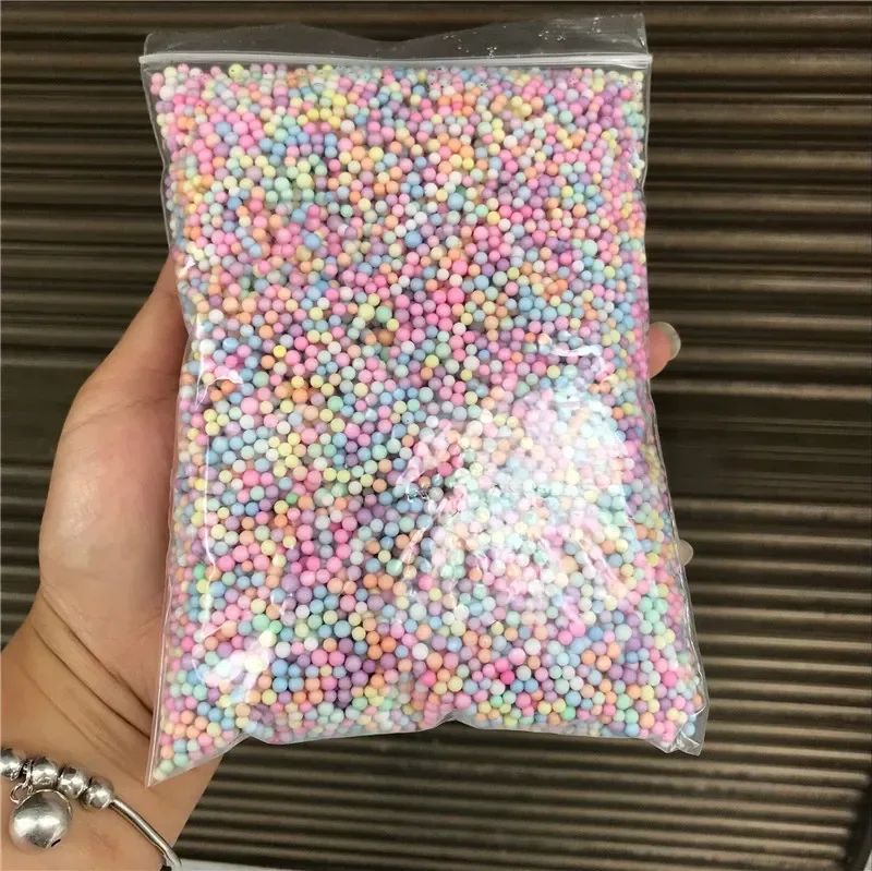 14000Pcs Polystyrene Filler Styrofoam Balls Bottle DIY Snow Mud Accessorie Small Tiny Foam Beads for Gift Box Balloon Decoration