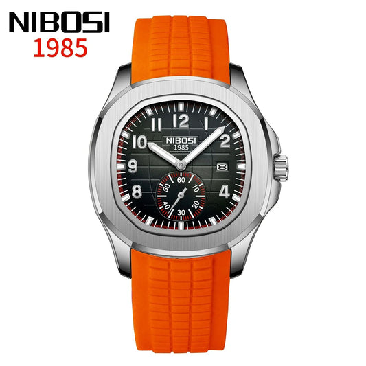 NIBOSI Sport Men Watch Top Brand Luxury AQUANAUT Quartz Watches for Men Waterproof Luminous Auto Date Male Watch Reloj Hombre