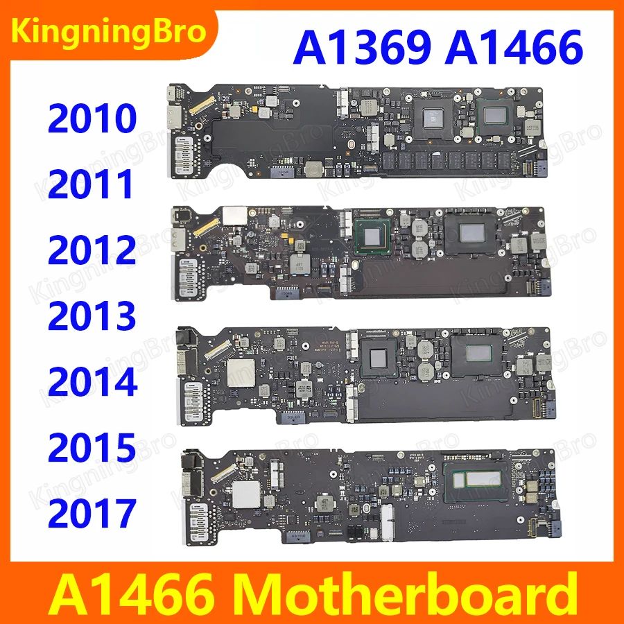 Placa Lógica Original A1466 para Macbook Air 13" A1369 A1466 Placa-mãe i5 i7 4GB 8GB 2010 2011 2012 2013 2014 2015 2017