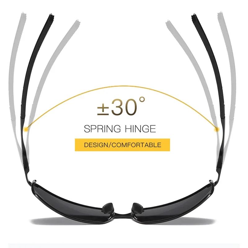Aoron Polarized Sunglasses Mens/Women Driving Mirror Sun Glasses Metal Frame Goggles UV400 Anti-Glare Sunglasses Wholesale
