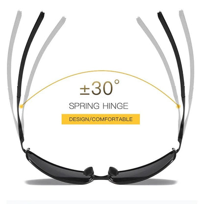 Aoron Polarized Sunglasses Mens/Women Driving Mirror Sun Glasses Metal Frame Goggles UV400 Anti-Glare Sunglasses Wholesale