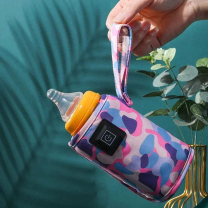 USB Milk Water Warmer Travel Stroller Insulated Bag Baby Nursing Bottle Heater Safe Kids Supplies for Outdoor Winter