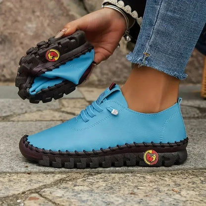 Women Sneakers 2025 New Designer Shoes Loafers Soft-soled Roman Breathable Outdoor Women Retro Big Size Single Shoes for Women