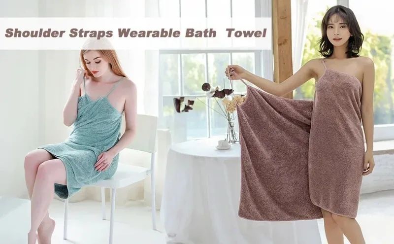 70X140cm Super Soft Quick Dry Wearable Bath Towel for Women Lightweight Absorbent Pool Yoga Travel Sport Accessories Beach Towel