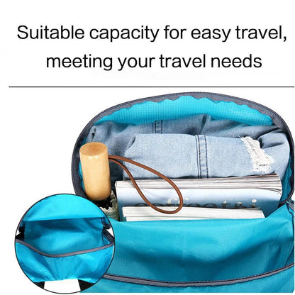 Mochila Esportiva Dobrável Impermeável Ultrafina Portátil Leve para Viagem, Adequada para Camping, Corrida, Fitness
