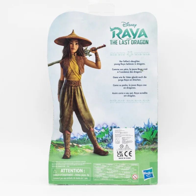 Hasbro Original Disney Raya e o Último Dragão Coleção Anime Figura de Ação Modelo Brinquedo Presente de Aniversário para Meninos e Meninas