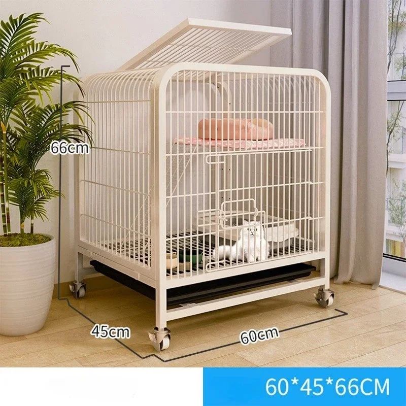 Villa para Gatos de Dois Andares Interna Extra Grande Espaço Livre Gaiola para Pets Casa de Escalada para Gatinhos Villas para Gatos Castelo para Gatos com Banheiro Integrado