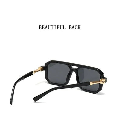 Óculos de Sol Vintage 2025 Proteção Solar Masculinos Quadrados Estilo Retrô Femininos da Moda Gafas De Sol