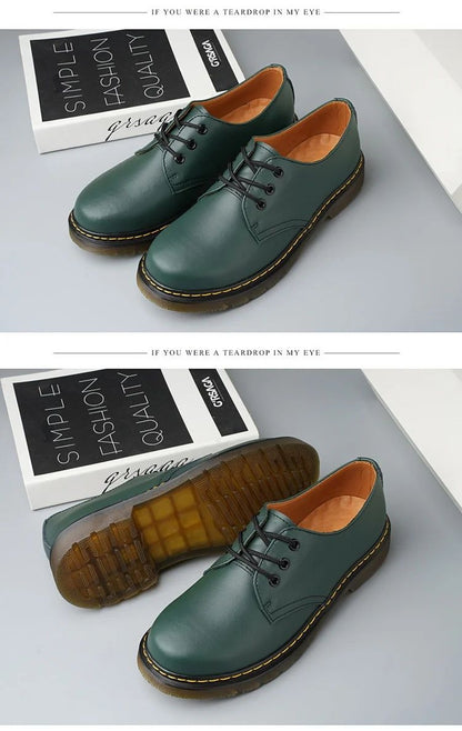 Fashion Men's Shoes Genuine Leather Unisex Casual Shoes Breathable Flat Driving Shoes Outdoor Non-slip Man Loafers Mens Shoes