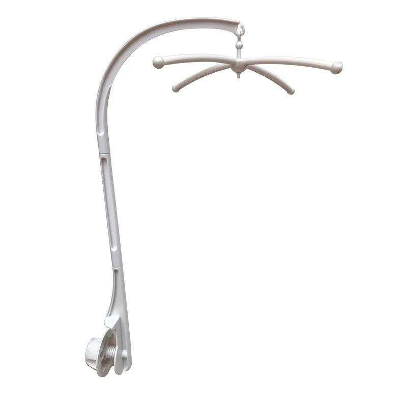 White Baby Crib Mobile Bed Bell Toys Holder Infant Toy Arm Bracket Wind-up Music Box Baby Toys Carousel Rattles Bracket Set Bébé
