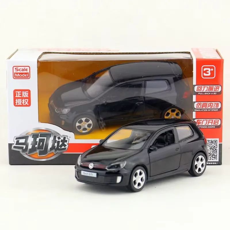 1/36 VW Golf 6 Miniaturas Carro Volkswagen em Escala Golf Gti Miniatura de Liga Brinquedo de Fricção Modelos de Veículos para Presentes Infantis
