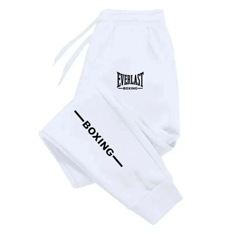 2025 Autumn Winter EVERLAST Printed Running Pants Men Women Outdoor Sports Fitness Pants Jogging Fleece Casual Sports Pants
