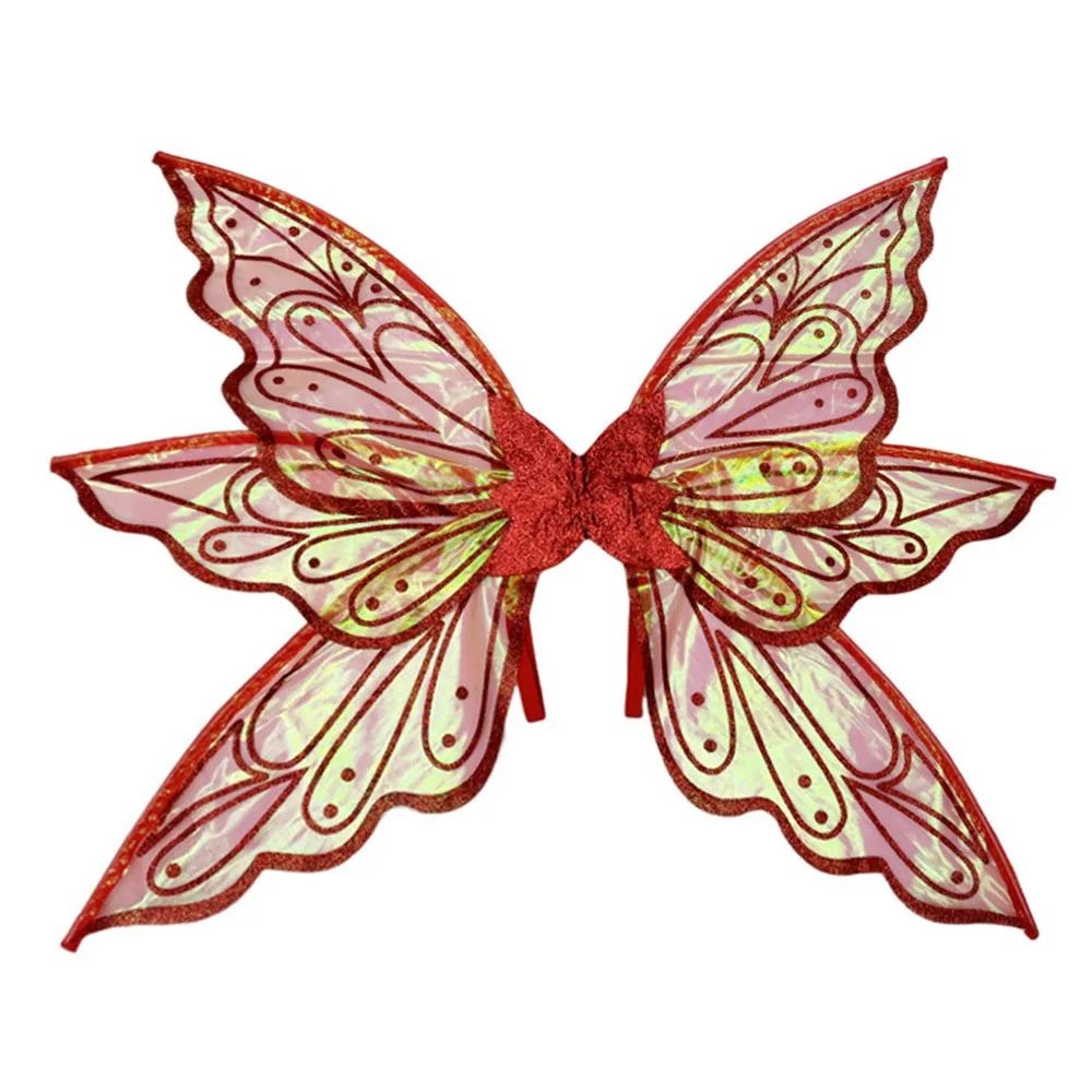 1PC Adults Fairy Wings Girls Sparkling Angel Wings Butterfly Costume Wings Halloween Costume Dress up Party Favor Christmas Gift