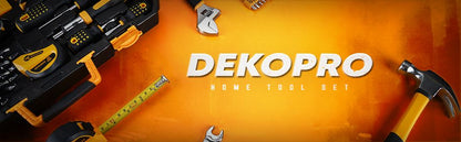 Conjunto de Ferramentas Manuais DEKO 228 Peças com Chave de Soquete e Caixa de Ferramentas de Plástico para Reparo Automotivo
