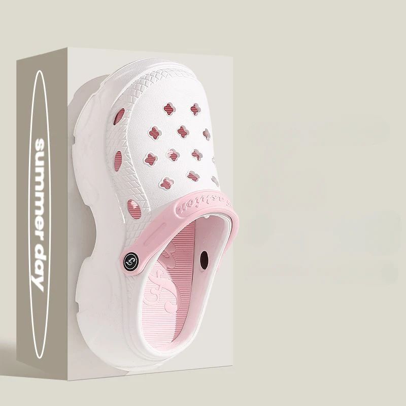 Chunky Platform Clogs Sandals Women 2025 Summer Soft Thick Bottom Beach Garden Shoes Woman Slide Non Slip Eva Wedge Slippers