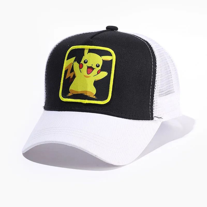 Anime Cartoon Baseball Caps Men Snapback Hip Hop Hats For Women Cotton Sun Mesh Hat Streetwear Breathable Visor Trucker Bones