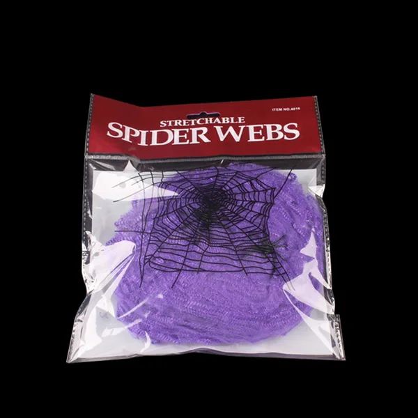 Halloween Spider Web Giant Stretchy Cobweb For Home Bar Haunted House Scary Prop Horror Yard Outdoor Halloween Party Decoration