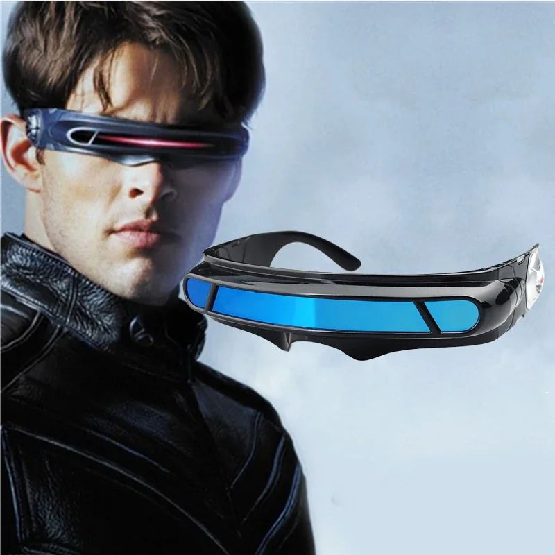 x-man sunglasses X-men Cyclops Cosplay Polarized Sunglasses for Men Women Memory Material Shield  Designer Sunglasses