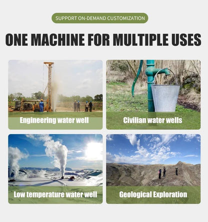 Rotary Blasthole Drill Rig Truck Mounted 200m 300m 500m 600m 800m Deep Borehole Machine Air Water Circulation