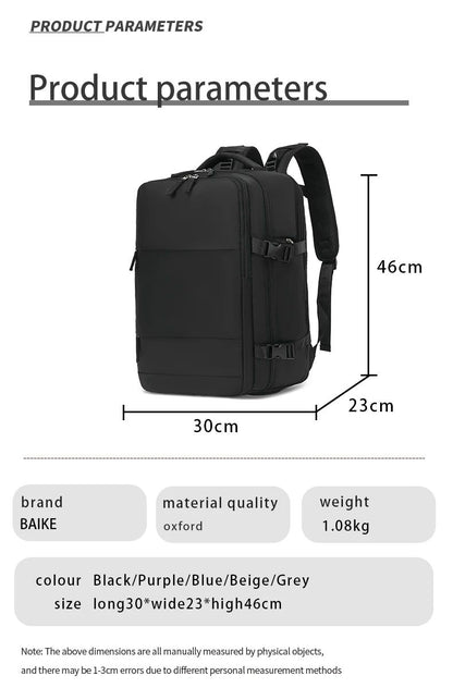 Mochila de Viagem Grande Mochila de Bordo Mochila de Caminhada Impermeável para Esportes ao Ar Livre Mochila Casual, Mochila Escolar