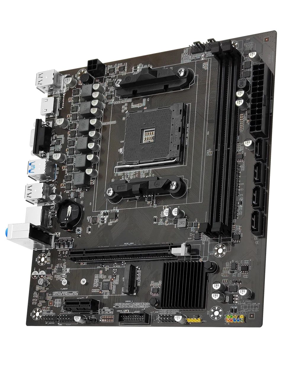 Placa-mãe MACHINIST B450 Processador AMD Memória DDR4 Dual-channel Placa principal AM4 NVME M.2 (Compatível com CPU Ryzen 5500 5600 5600G)