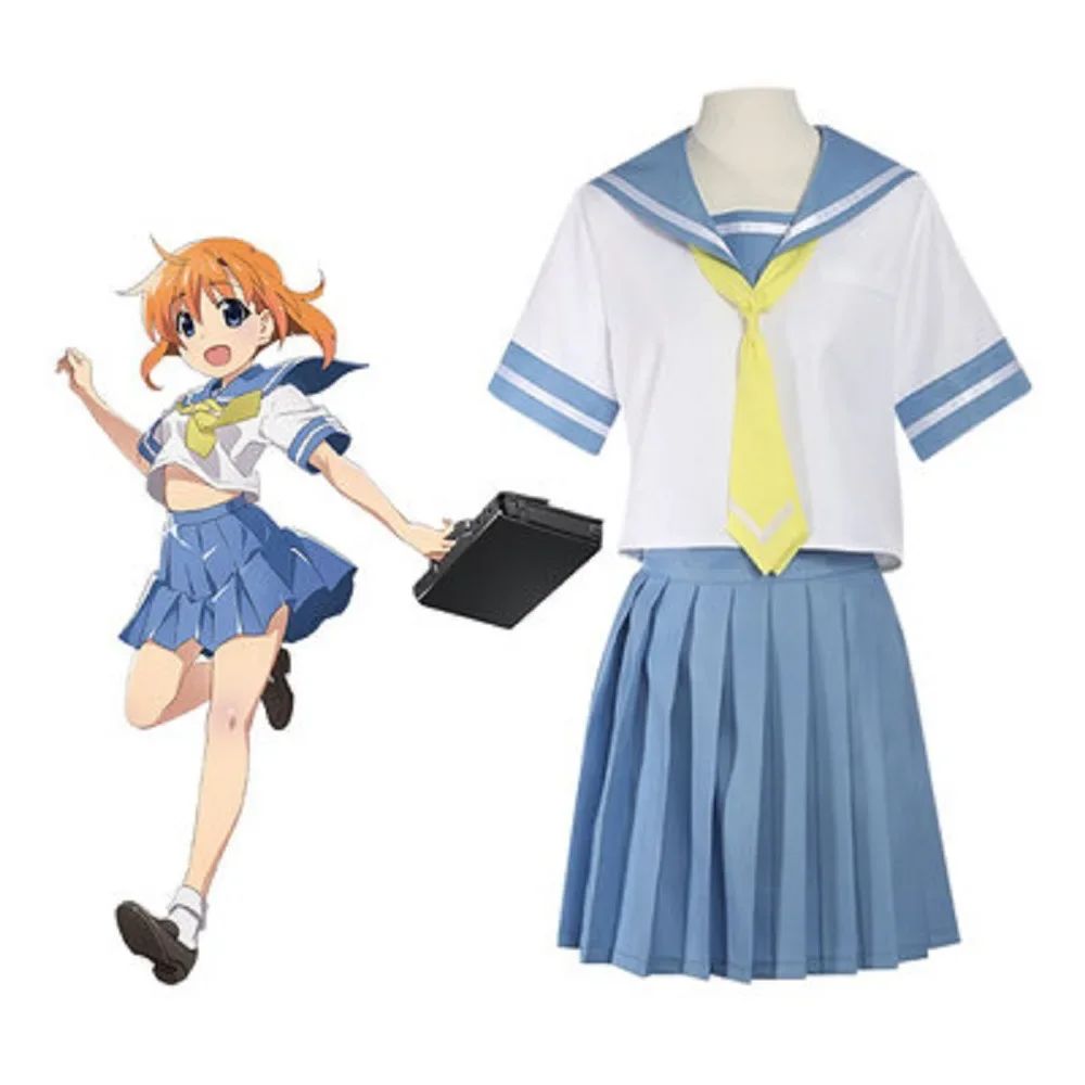 Anime Higurashi When The Crying Cosplay Costume Ryugu Rena Daily Sailor Clothes Halloween Carnival Party Suit