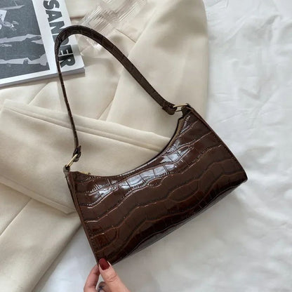 Fashion Exquisite Shopping Bag Retro Casual Women Totes Shoulder Bags Female Leather Solid Color Chain Handbag for Women 2024