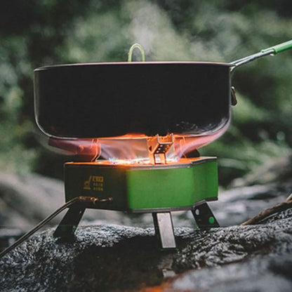 Fogão a Gás Portátil para Acampamento Durável Tipo Tanque, Fogão Elétrico de Sete Estrelas, Fogão de Gás Portátil para Acampamento, Tanque de Gás Butano para Camping, Acampamento ao Ar Livre, Fogão a Gás