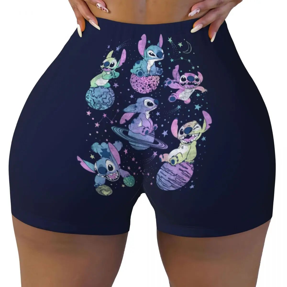 Custom Stitch Cute Movie Running Volleyball Gym Shorts for Women Athletic Workout Yoga Shorts